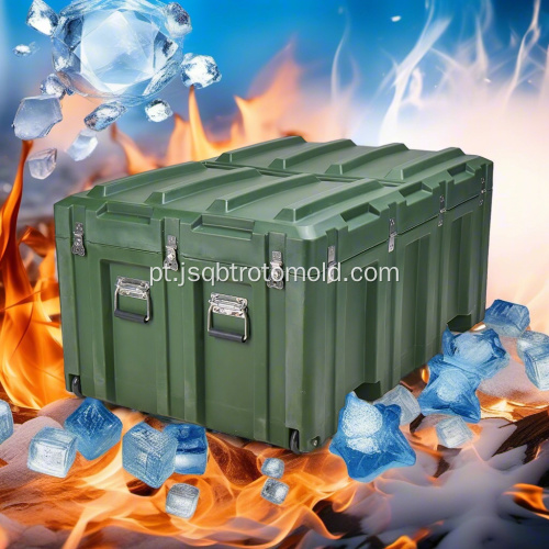 Caixa de ferramentas moldada rotacionalmente Rotomold